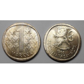 FINLAND 1 Markka 1966 AG