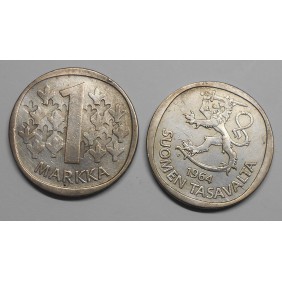 FINLAND 1 Markka 1964 AG