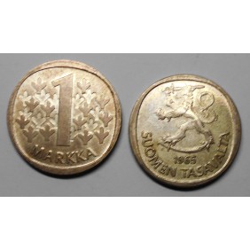 FINLAND 1 Markka 1965 AG