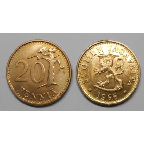 FINLAND 20 Pennia 1966