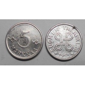 FINLAND 5 Markkaa 1953