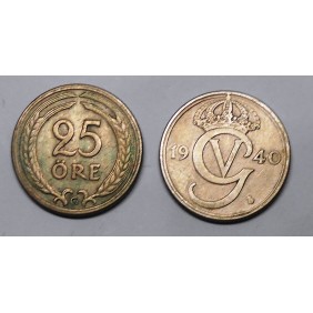 SWEDEN 25 Ore 1940 G