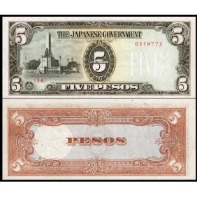 PHILIPPINES 5 pesos 1943