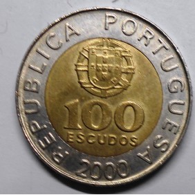 PORTUGAL 100 Escudos 2000...