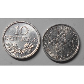 PORTUGAL 10 Centavos 1974