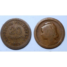 PORTUGAL 20 Centavos 1925