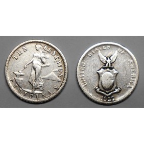 PHILIPPINES 10 Centavos...
