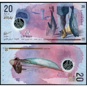MALDIVES 20 Rufiyaa 2020...