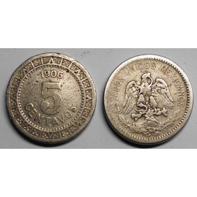 MEXICO 5 Centavos 1906