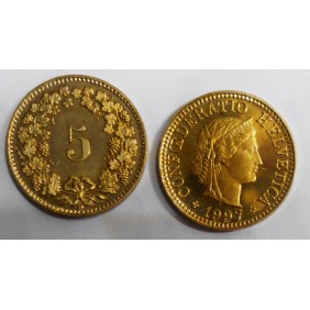 SWITZERLAND 5 Rappen 1997