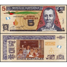 GUATEMALA 5 Quetzales 2021