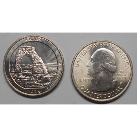 USA 1/4 Dollar 2014 P Utah...