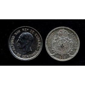 SPAIN 50 Centimos 1926 AG