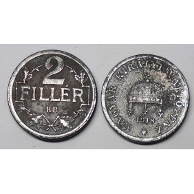 HUNGARY 2 Filler 1918