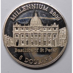 LIBERIA 5 Dollars 2000...