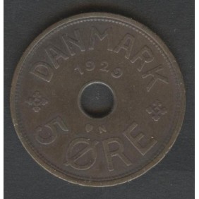 DENMARK 5 Ore 1929