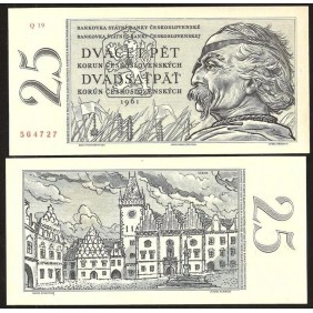CZECHOSLOVAKIA 25 Korun 1961