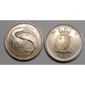 MALTA 10 Cents 1991