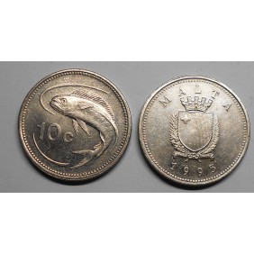 MALTA 10 Cents 1995