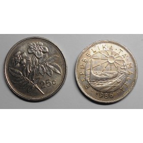 MALTA 25 Cents 1986