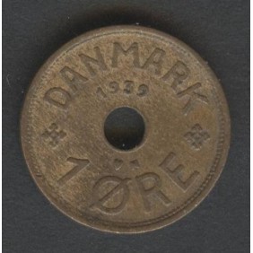 DENMARK 1 Ore 1939