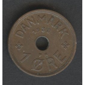 DENMARK 1 Ore 1938