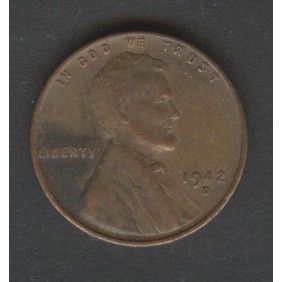 USA 1 Cent 1942 D Lincoln