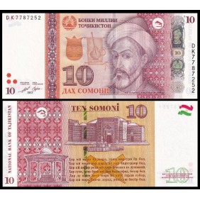 TAJIKISTAN 10 Somoni 2022