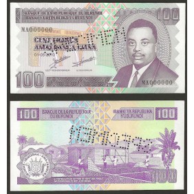 BURUNDI 100 Francs 2010...