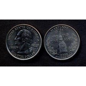 USA 1/4 Dollar 2000 D Maryland