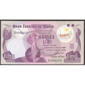 MALTA 5 Liri L.1967 (1979)