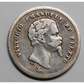 50 Centesimi 1860 F RE ELETTO