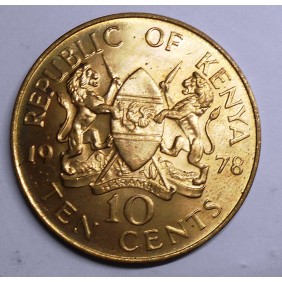 KENYA 10 Cents 1978