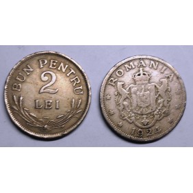 ROMANIA 2 Lei 1924 (p)