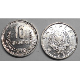 ALBANIA 10 Qindarka 1988