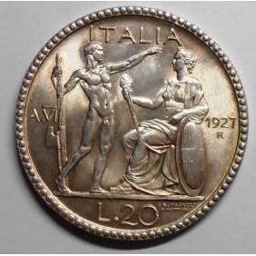 20 Lire LITTORE 1927 FDC