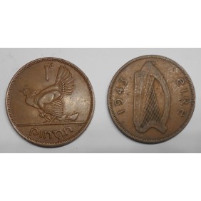 IRELAND 1 Penny 1943