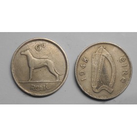 IRELAND 6 Pence 1948