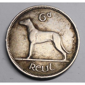 IRELAND 6 Pence 1946