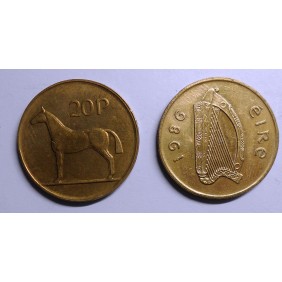IRELAND 20 Pence 1986