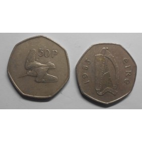 IRELAND 50 Pence 1983