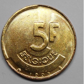 BELGIUM 5 Francs 1993 Belgique