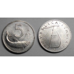 5 LIRE 1951