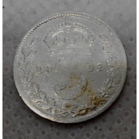GREAT BRITAIN 3 Pence 1901...