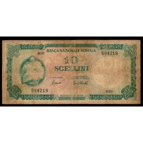 SOMALIA 10 Scellini 1966