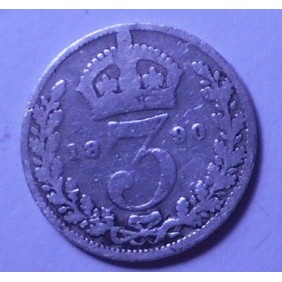GREAT BRITAIN 3 Pence 1890...