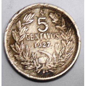CHILE 5 Centavos 1927