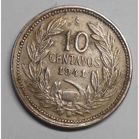 CHILE 10 Centavos 1941