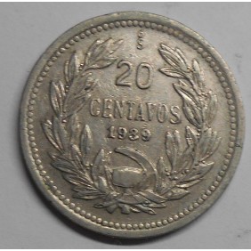 CHILE 20 Centavos 1939