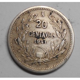 CHILE 20 Centavos 1941